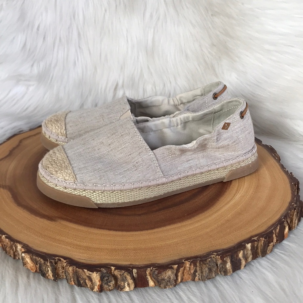 Sperry Women's Espadrille Slip-On Shoes in Natural Beige